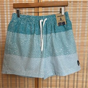 Chubbies Swim Shorts Mens Large Whale Sharks Blue 5.5" Swim Trunks Mesh Beach